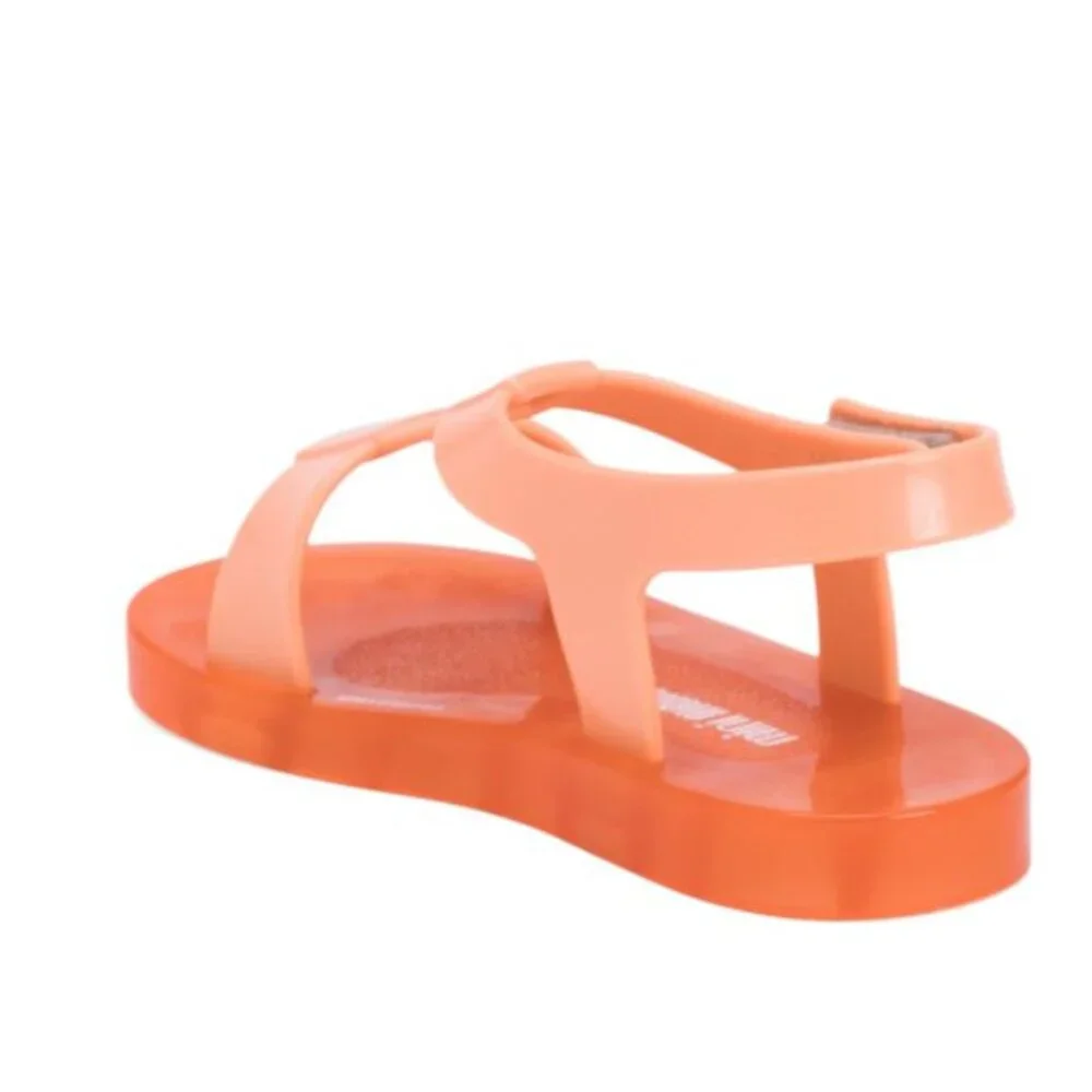 NWT MINI MELISSA Made in Brazil Way Orange Jelly Sandals Toddler Little Kid